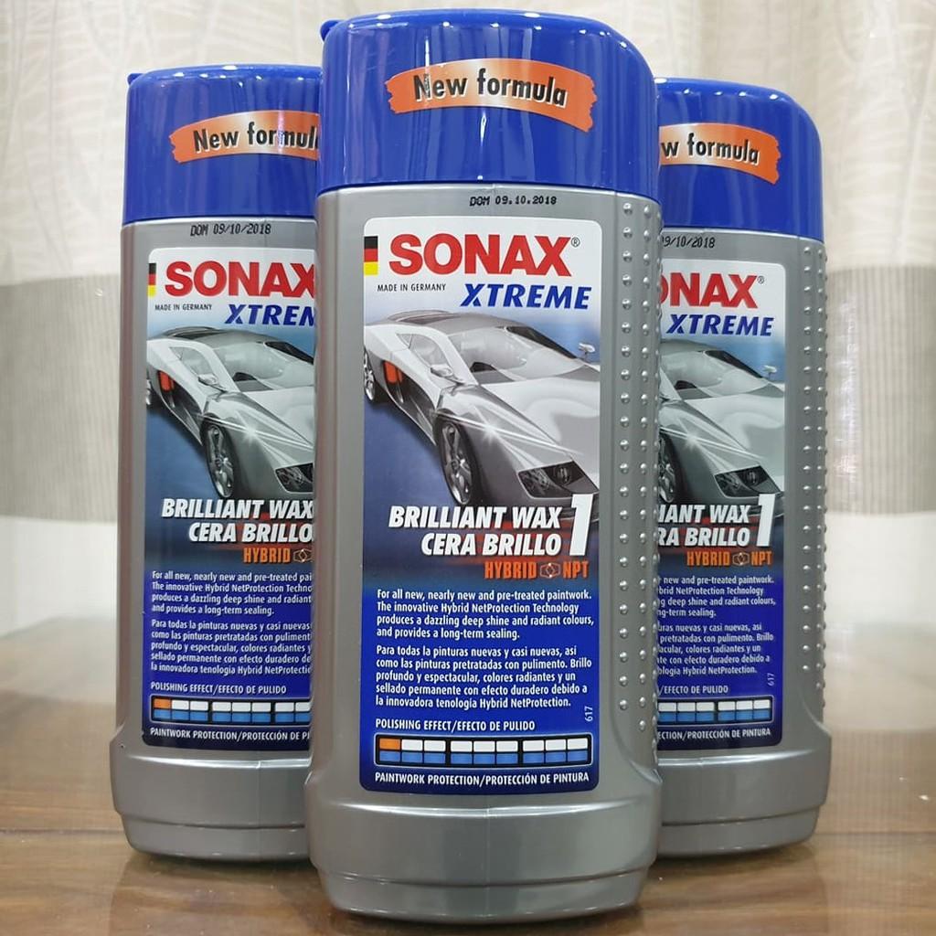 Kem Phủ Bảo Vệ Bề Mặt Sơn Sáng Bóng, Hiệu Ứng Lá Sen Sonax Xtreme Brilliant Wax 1