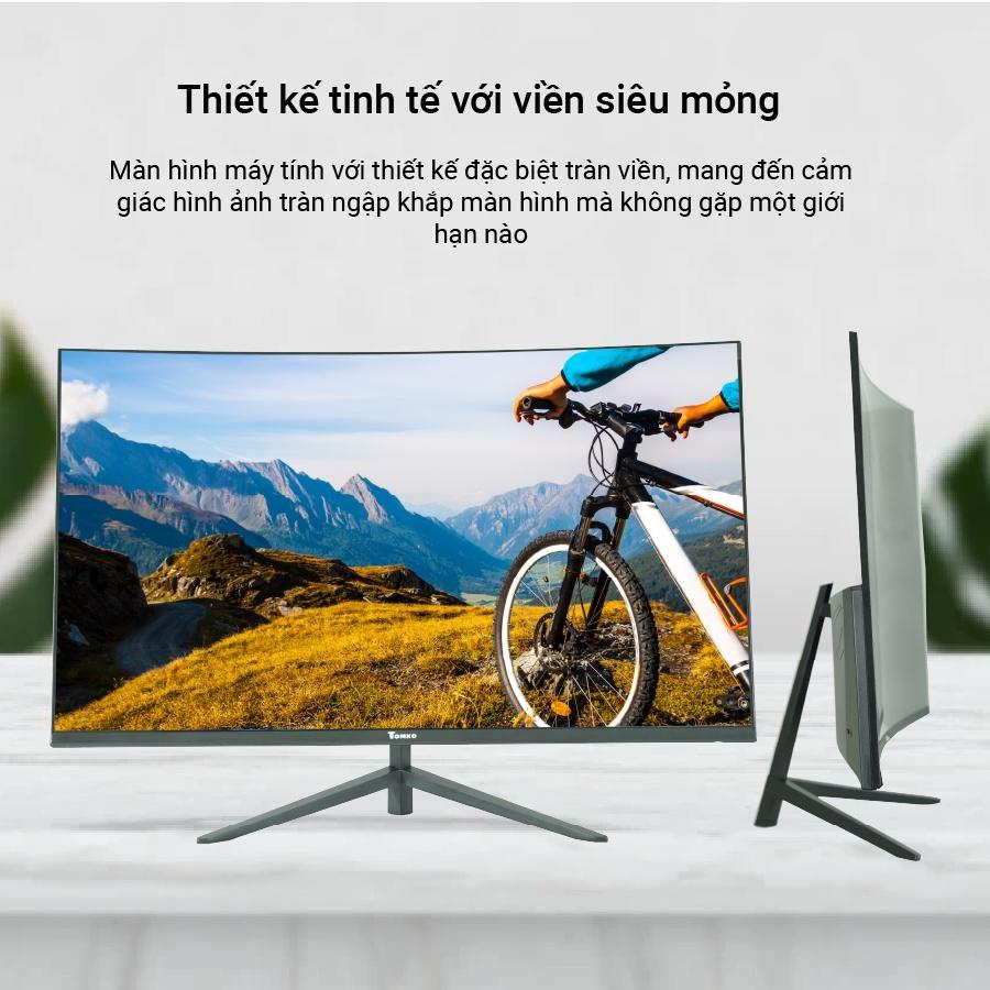 Màn hình máy tính cong Full Viền - 27 inch 75Hz Tomko T2721FC , Mới 100% chính hãng - siêu chất lượng - Hàng Chính Hãng