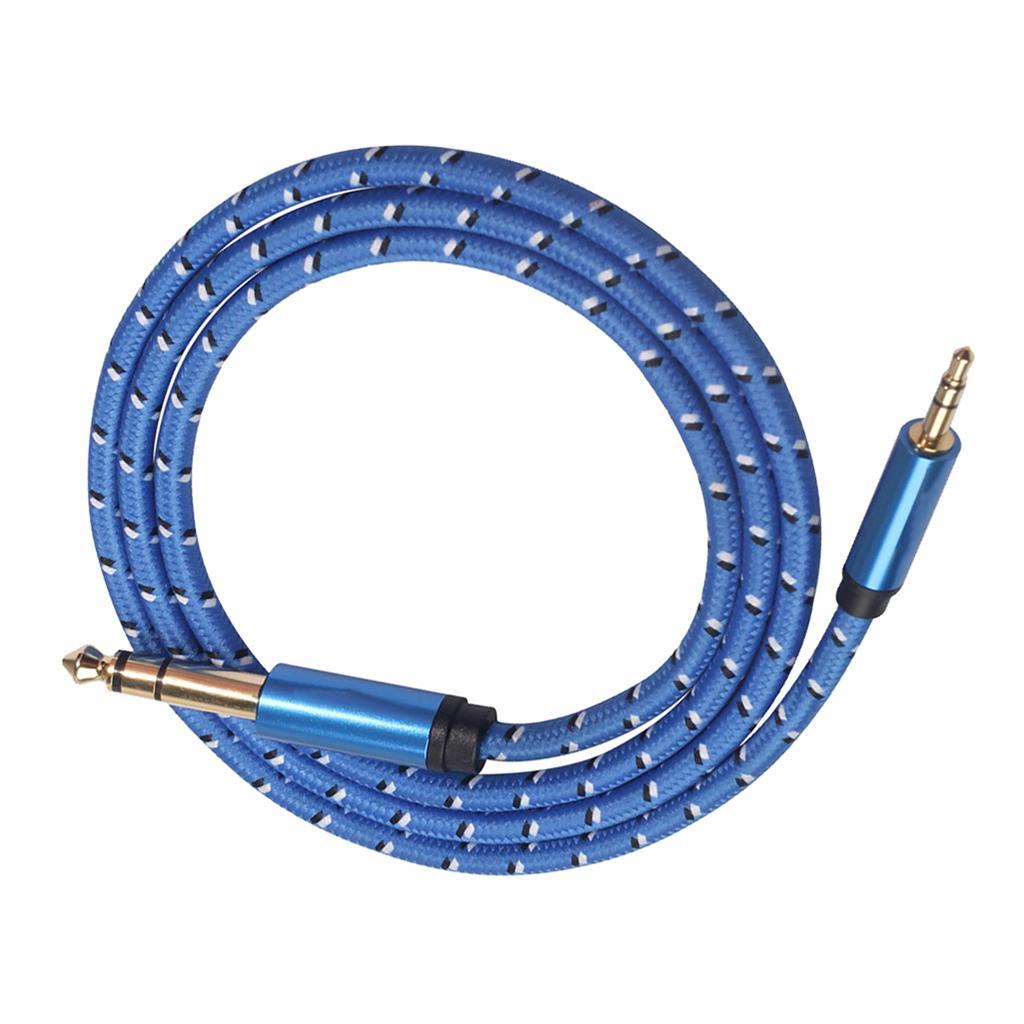 2-3pack 6.35mm 1/4" Male to 3.5mm 1/8" Male Stereo Audio Cable for iPod