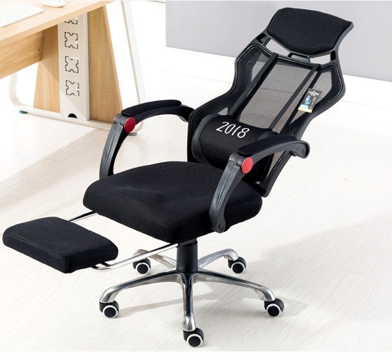 Ghế Game Thủ Chân Xoay Ngả Lưng Có Gác Chân AZP-H033-ĐEN - Hàng Nhập Khẩu