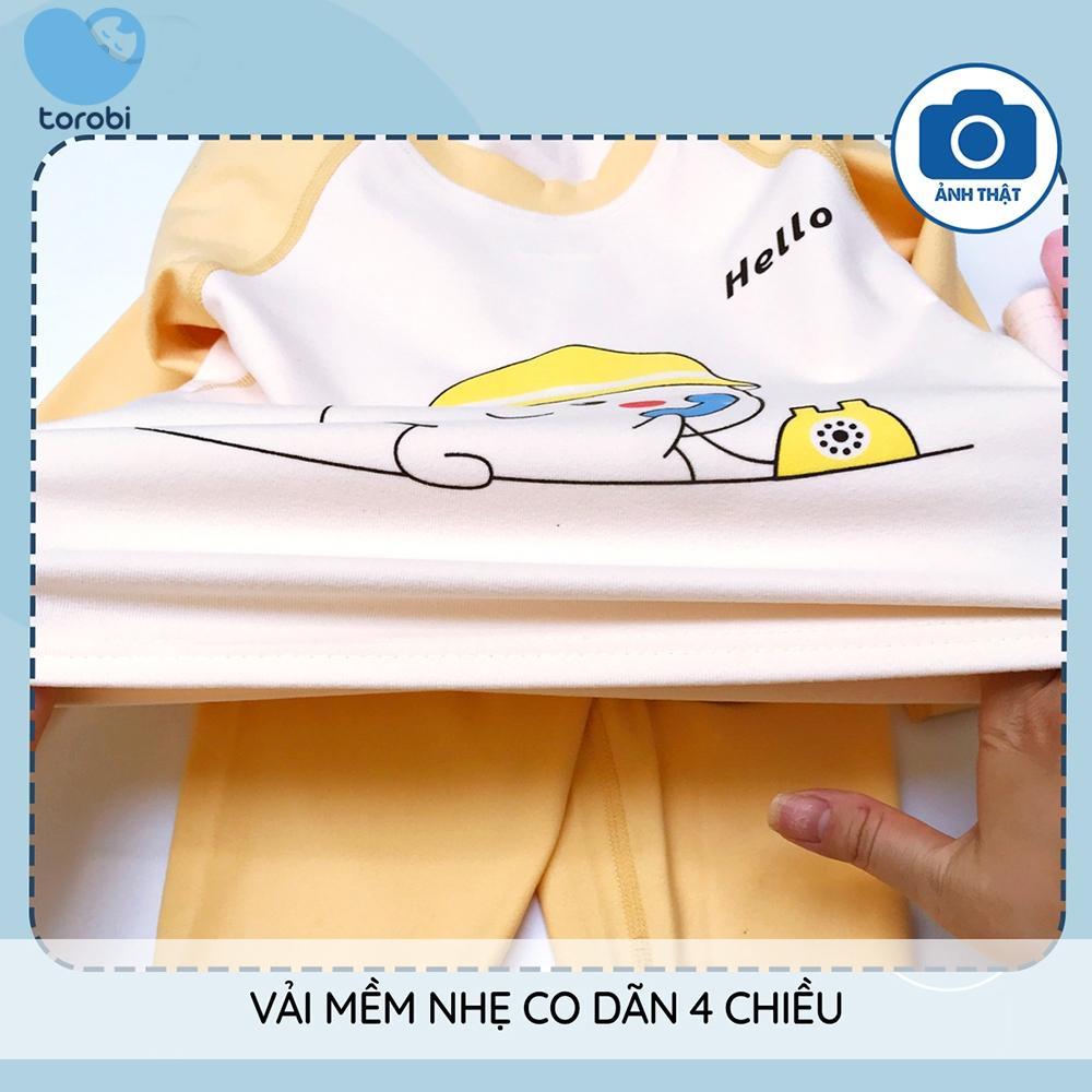 Bộ Nỉ Nhung Ấm Áp Mềm Mịn Cho Bé Trai, Bé Gái | Bộ Thu Đông Mềm Mại, Thoải Mái Cho Bé