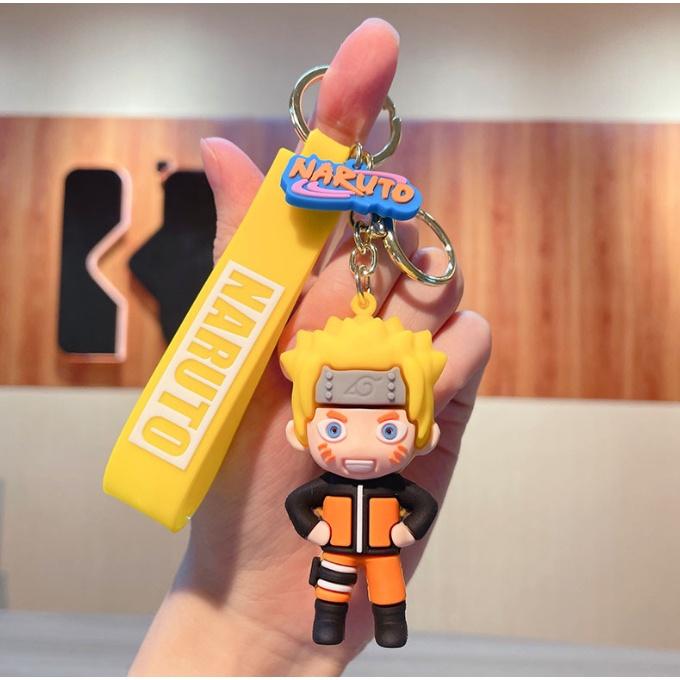 Móc khóa Naruto Sasuke Itachi Jiraiya Kakashi Gaara PVC loại tốt