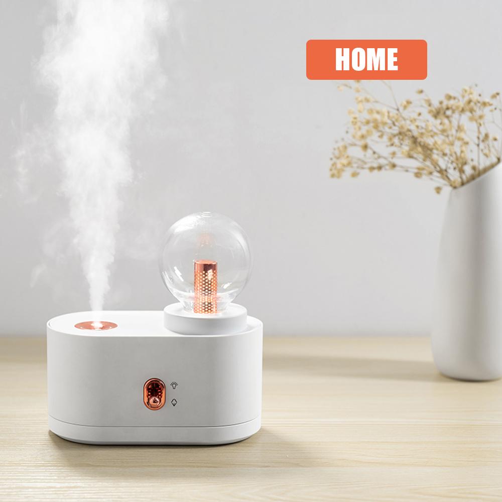 Máy phun sương tạo độ ẩm mini di động 350ml, có đèn sáng ban đêm