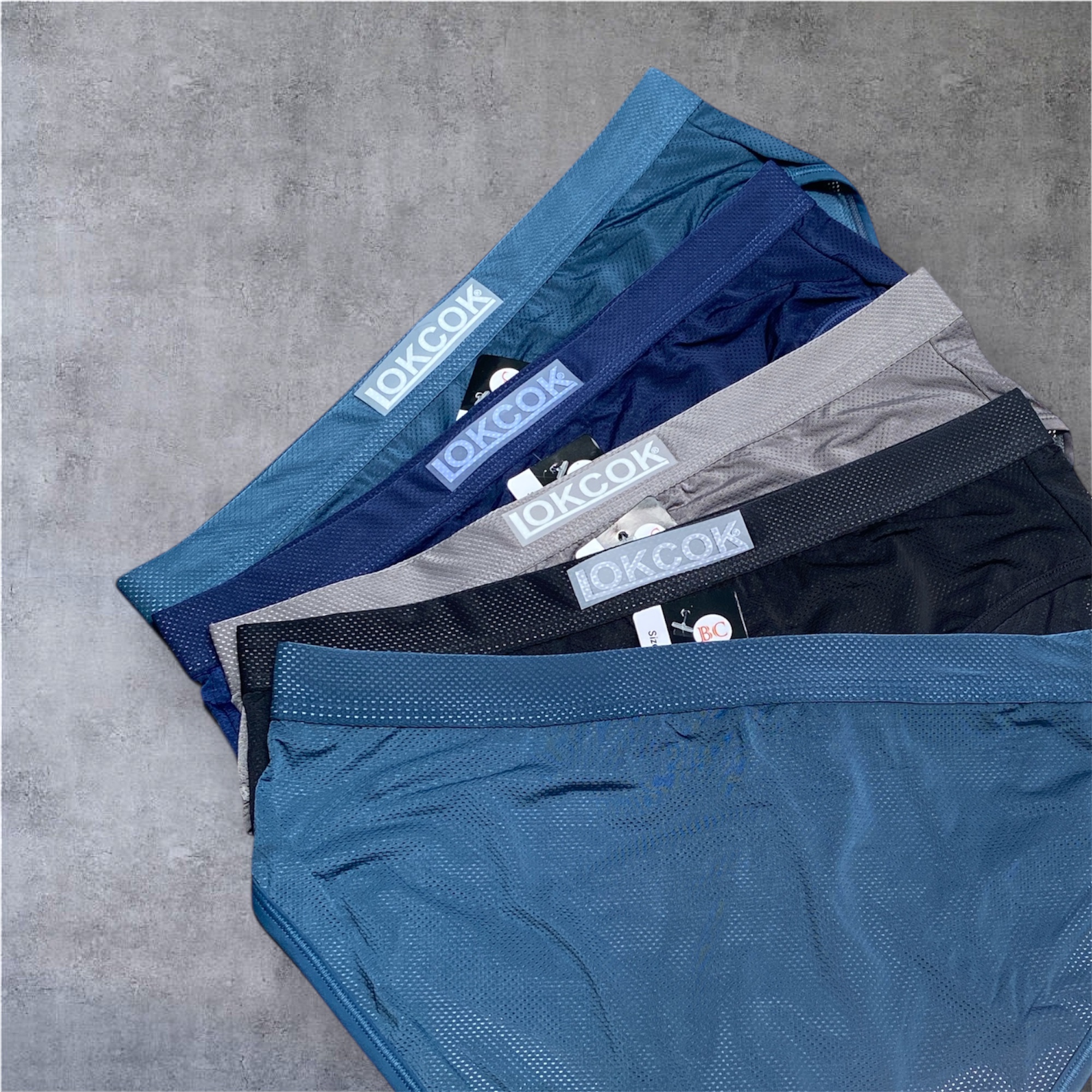 Combo 5 Quần Lót Nam Thun Lạnh Thông Hơi Trơn LokCok 905 Size M-3XL