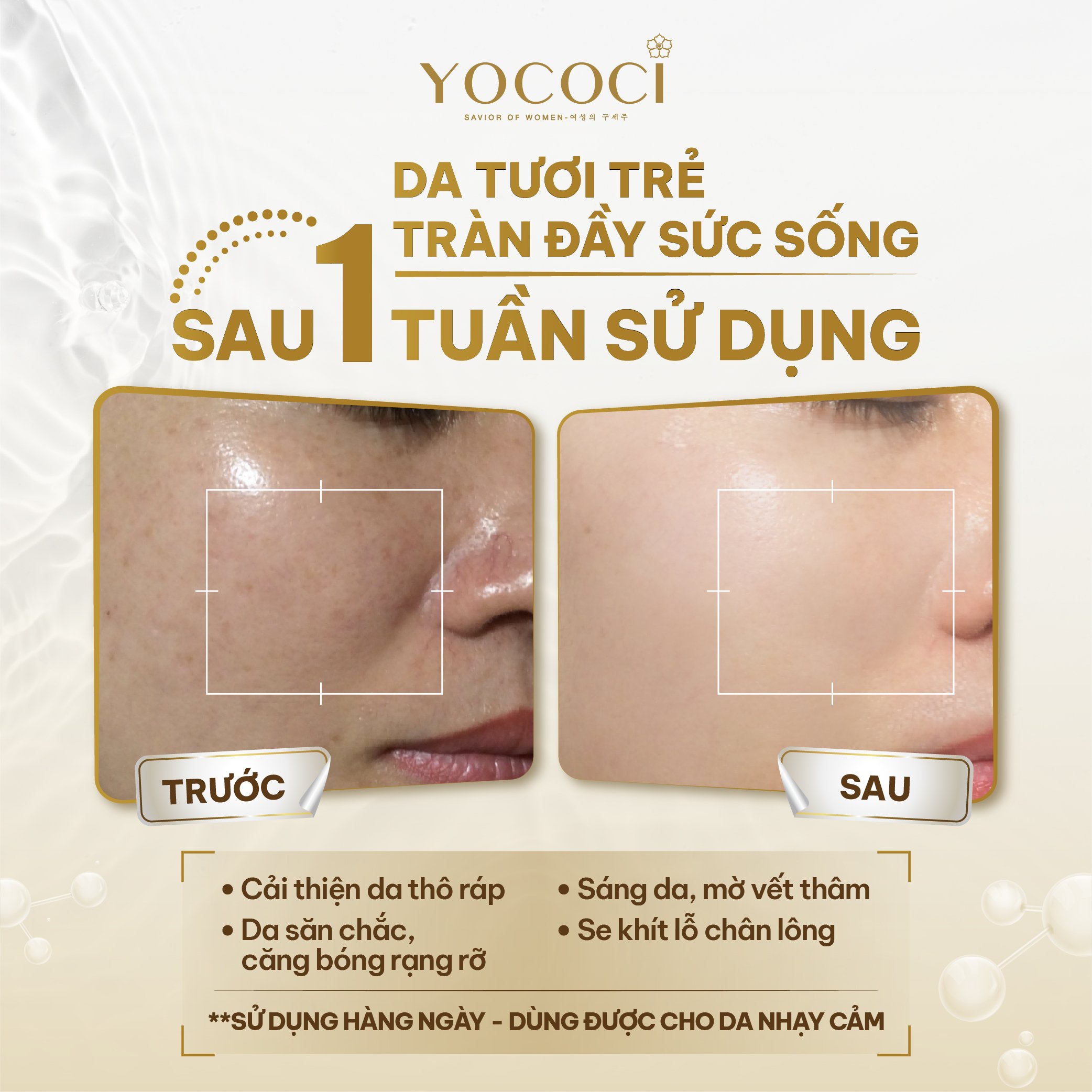 Nước hoa hồng nuôi dưỡng làn da mịn màng Yococi giúp cân bằng độ pH cho da Perfect Oolong Toner 110g