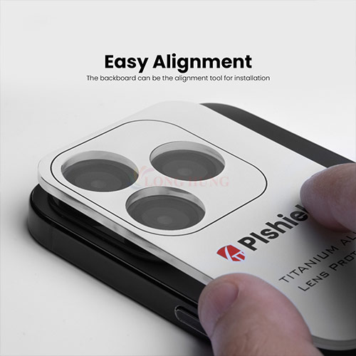 Dán Camera cường lực viền màu chống va đập Zeelot PIshield Sapphire dành cho iPhone 15 Pro/15 Pro Max - Hàng chính hãng