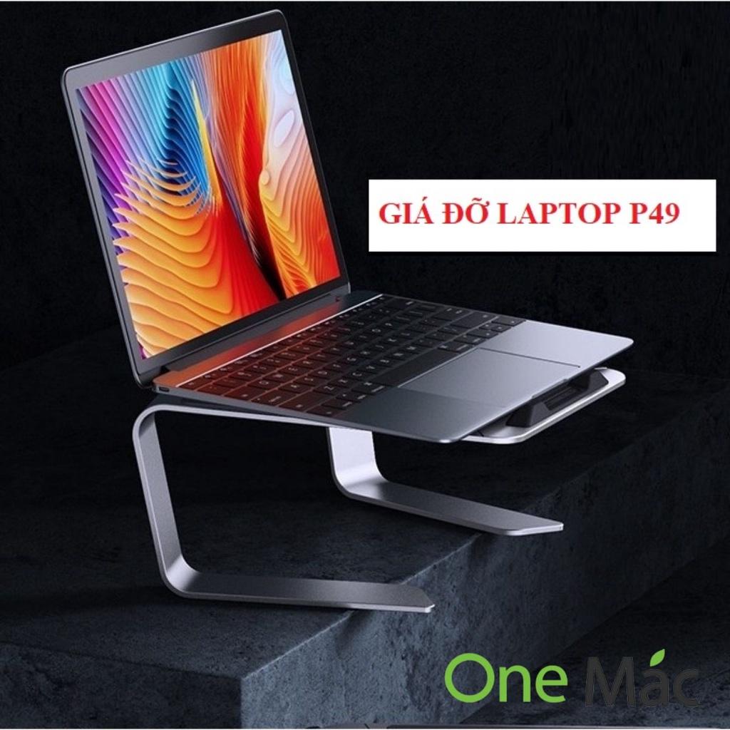 Giá đỡ laptop nhôm tản nhiệt có thể gấp gọn P49 kích thước lớn 2 tầng