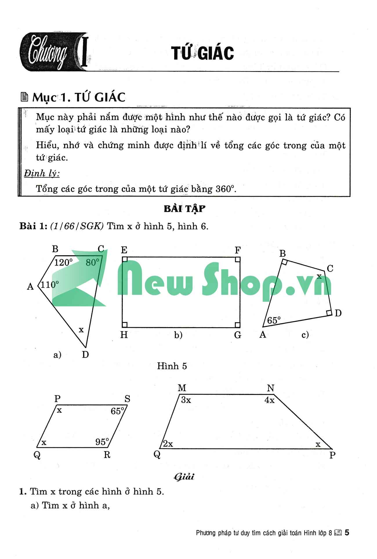 Phương Pháp Tư Duy Tìm Cách Giải Toán Hình Học 8 (Tái Bản)