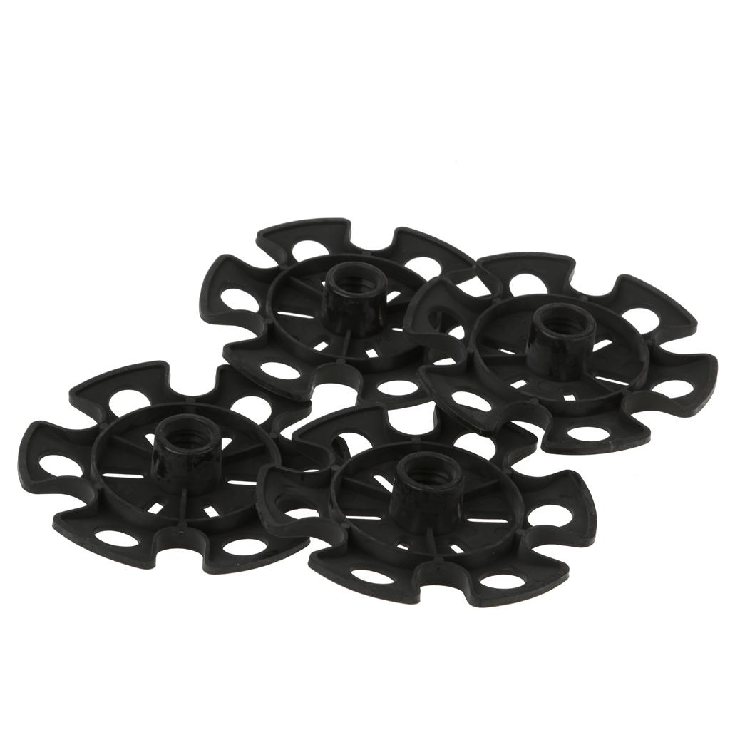 4pcs Replacement Rubber Snowflake Snow Basket for Hiking Trekking Pole Stick