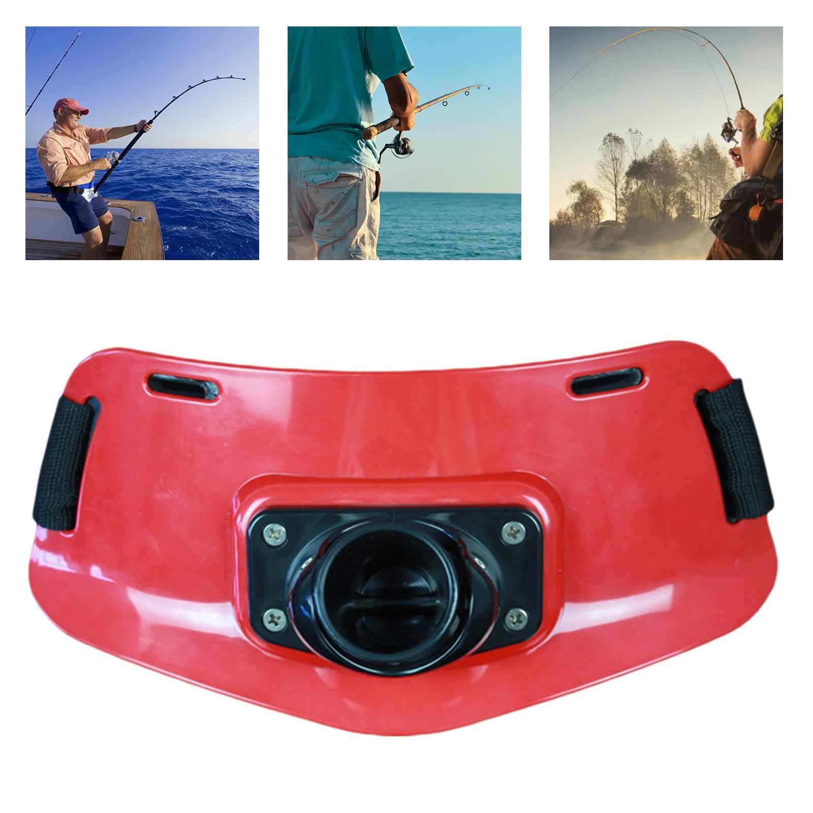 Fishing Waist Rod Holder ABS  Seawater Tackle Padded Red and Black