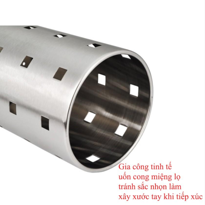 Lọ đựng đũa thìa dao muỗng - Inox 304 cao cấp trọn đời không gỉ sét