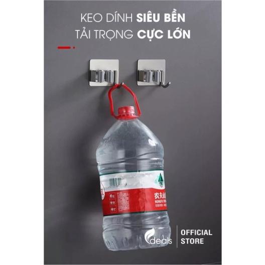 Móc Inox Treo Cây Lau Nhà Dán Tường 2 trong 1 ECODEALS - Cứng cáp, chịu tải cao, inox không gỉ sang trọng