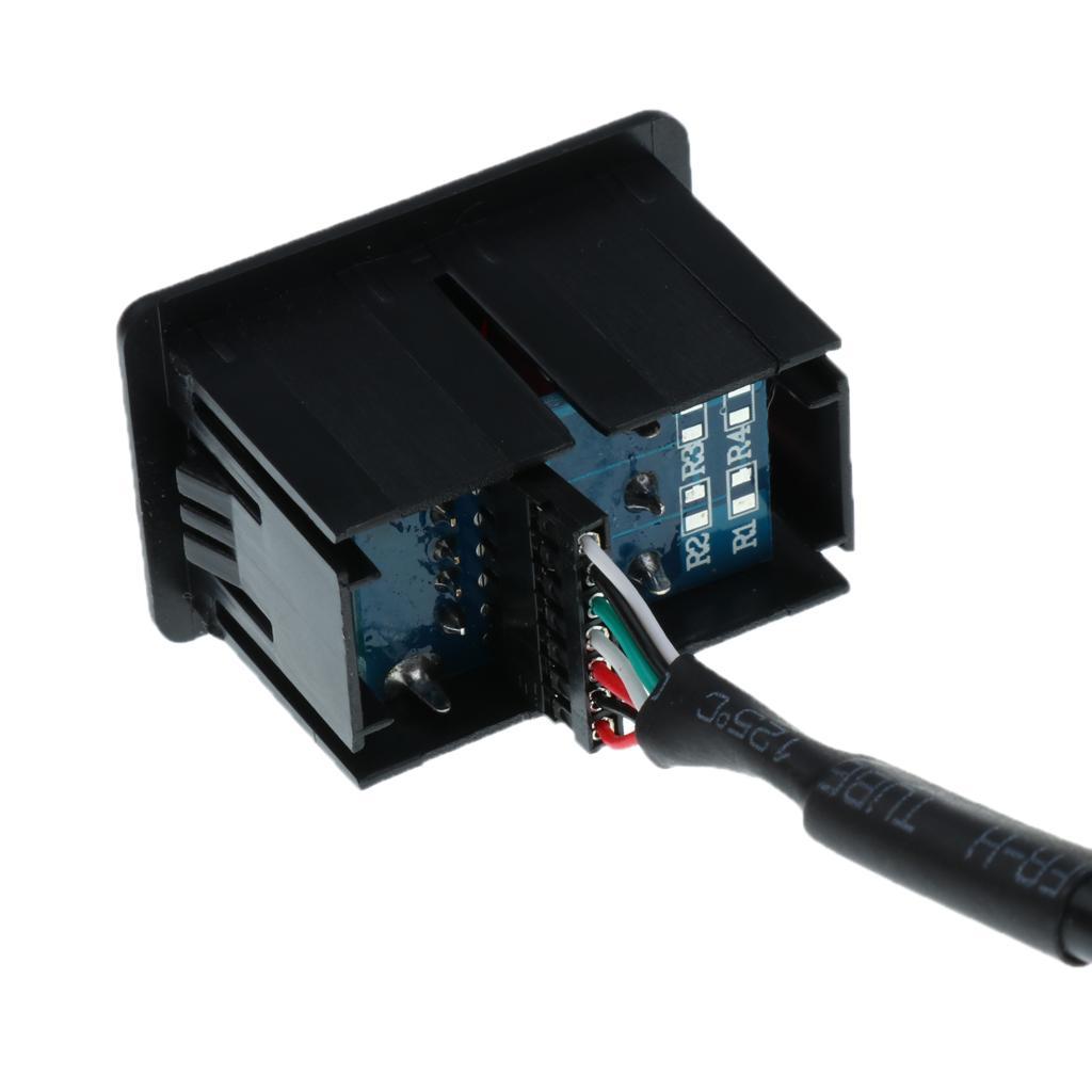 2X Car 2 in 1 USB AUX-In Input Extension Adapter Cable Radio Player Interface