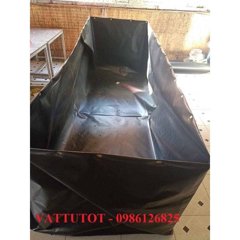 BỂ BẠT NUÔI CÁ, NUÔI ỐC BẰNG HDPE KT 3x2x1m