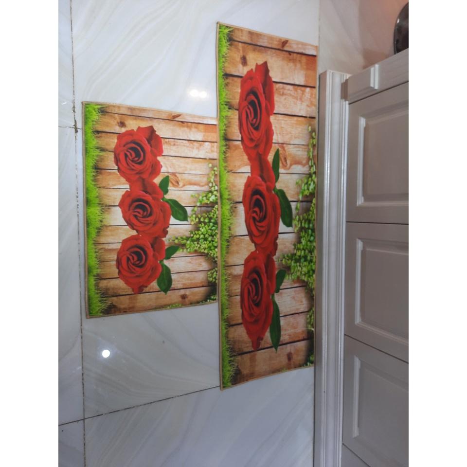 Thảm Bếp Bộ Đôi ĐẾ DÀY HÀNG CAO CẤP : 40x60cm và 40x1m2