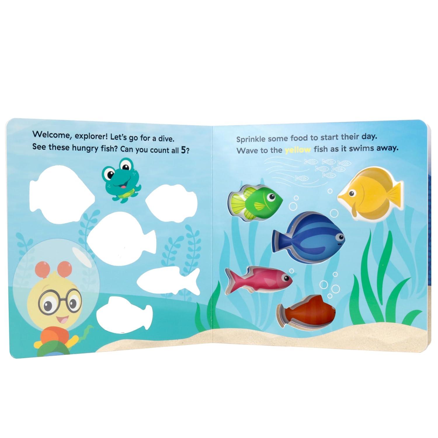 Sách ngoại văn: Baby Einstein Ocean Explorers - Squish &amp; Peek - Five Hungry Fish