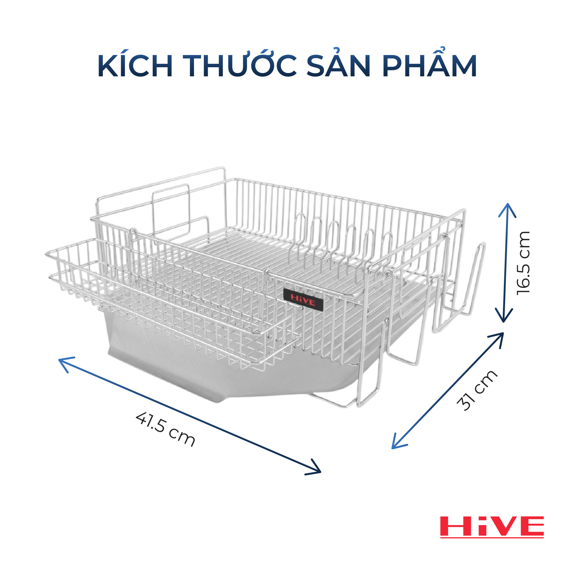 Giá úp chén bát HiVE SK 1 tầng (SK-DISH RACK 1)