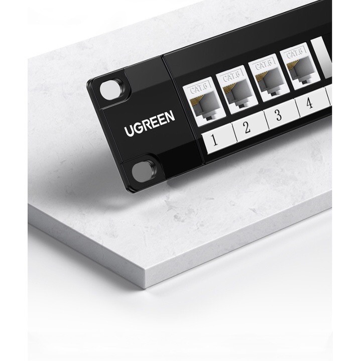 Patch panel 24 cổng Ugreen CAT6 hàng chính hãng