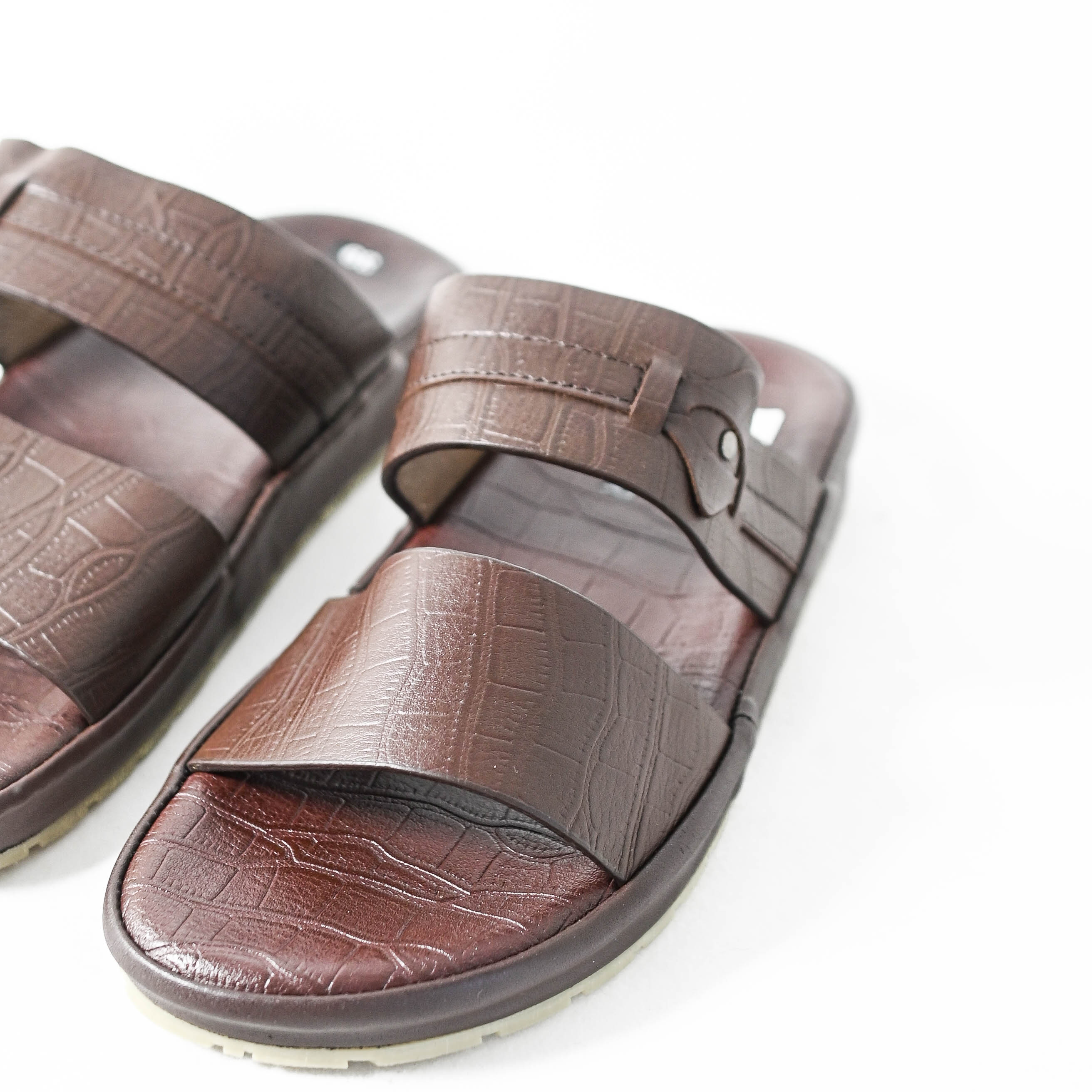 Dép da quai ngang nam