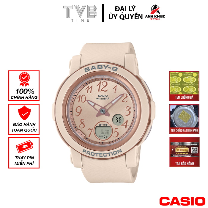 Đồng hồ nữ dây nhựa Casio Baby-G chính hãng BGA-290SA-4ADR