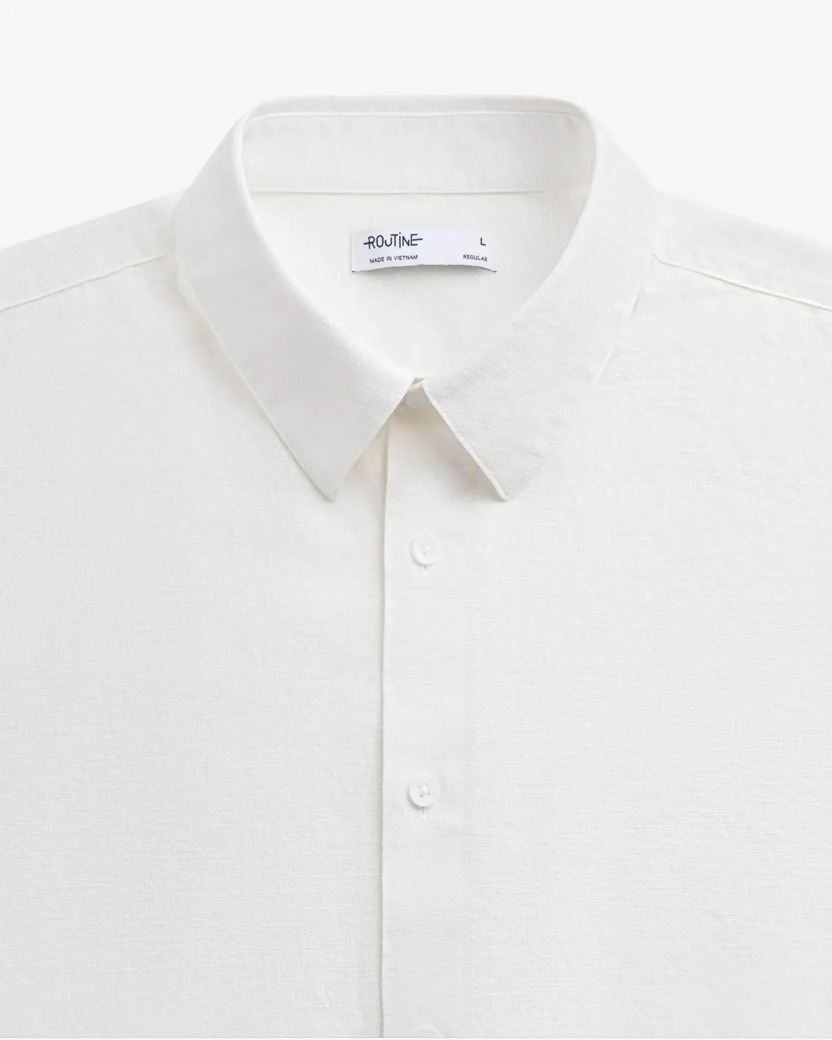 Áo sơ mi tay ngắn nam vải Linen. Regular - RT 10F24SHS034 | ROUTINE CÀ MAU
