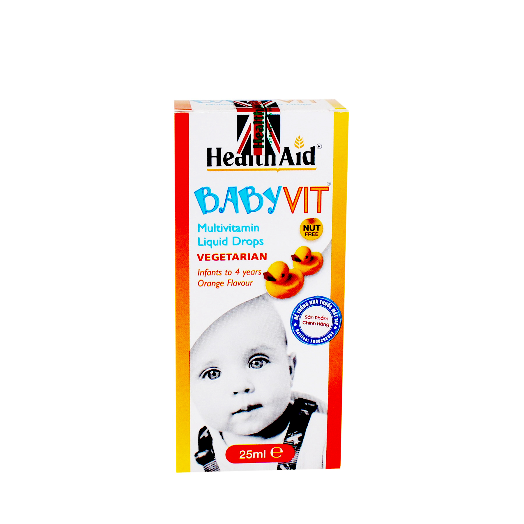 Babyvit Liquid - HealthAid - Chai 25ml - Hỗ Trợ Tăng Sức Đề Kháng Cho Trẻ