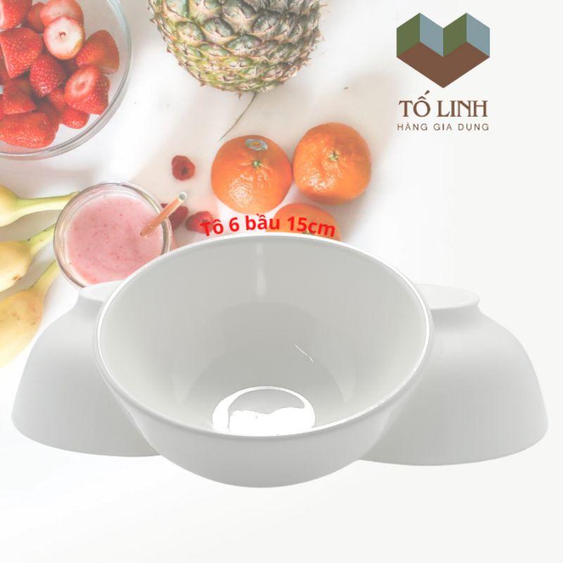 Combo bộ 3 tô sứ trắng không hiệu 15cm,,Set 3 tô sứ trắng 6 inch K-H