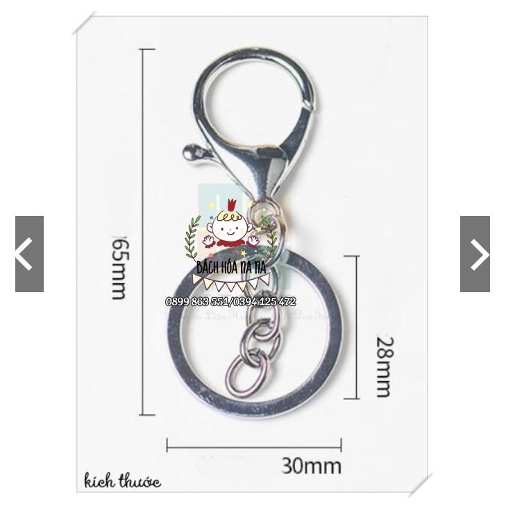 Móc khóa càng cua lớn cho các bạn làm DIY, phụ kiện túi ví, chìa khóa, có dây xích - Nana Handmade