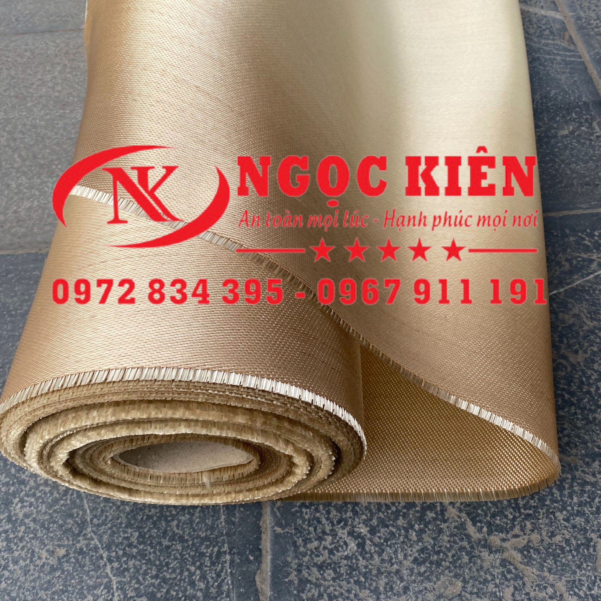 Bạt chống cháy-sợi thủy tinh rộng 1 mét dài 10 mét