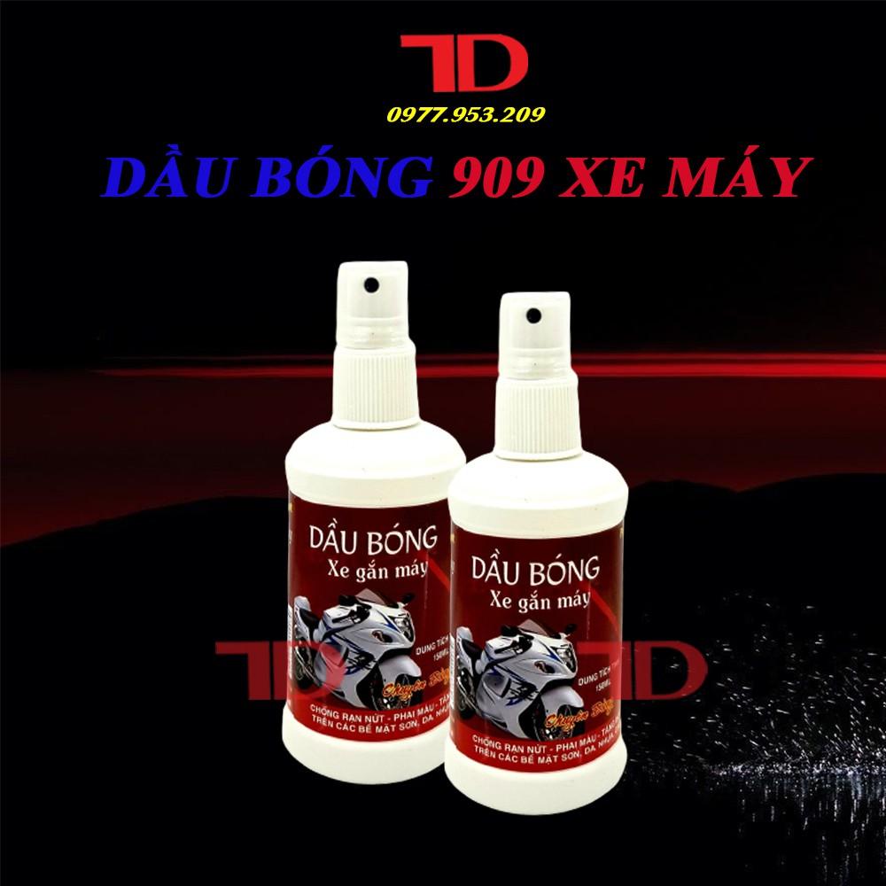 Chai Xịt Bóng Bảo Vệ Xe Máy 909 Kira, dầu bóng chuyên dụng