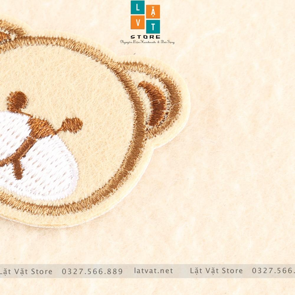 Patch ủi quần áo, Sticker miếng dán Gấu Teddy bé bỏng cực kì dễ thương, dán Vali, tủ lạnh, tạo điểm nhấn...