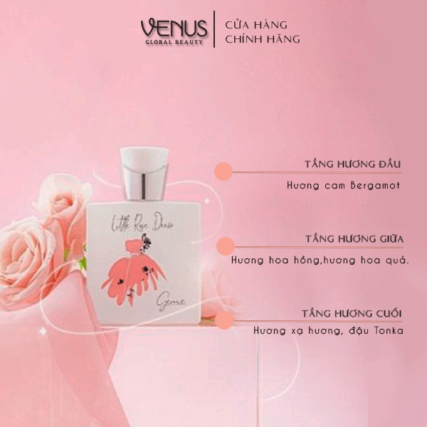 Bộ đôi Nước hoa Nữ Gennie Little Rose + Red Dress 50ml