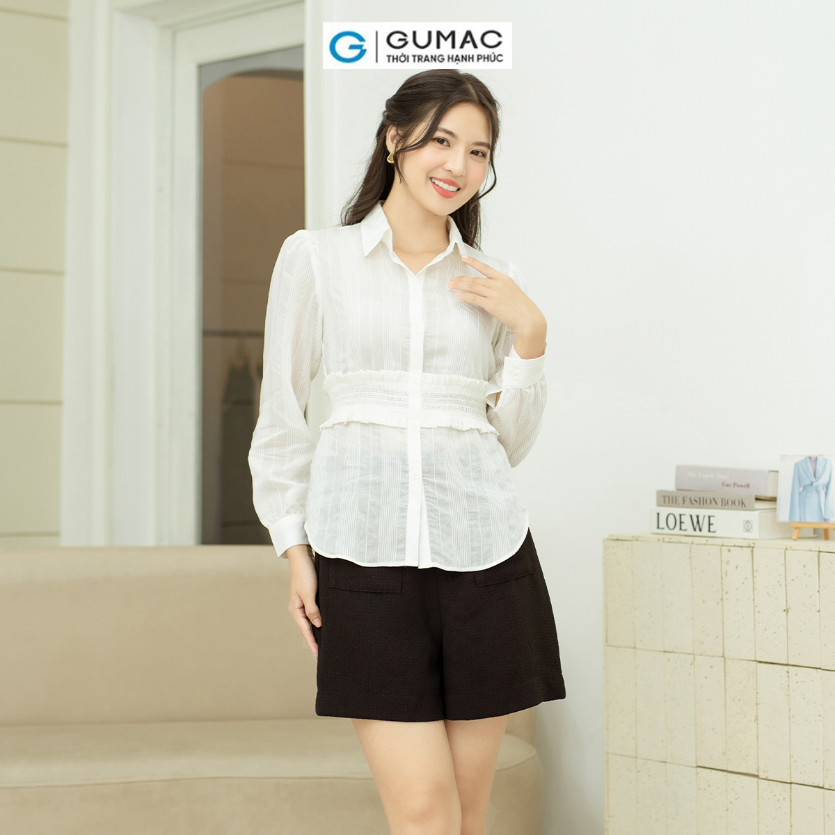 Quần short kiểu túi đắp GUMAC QD09053