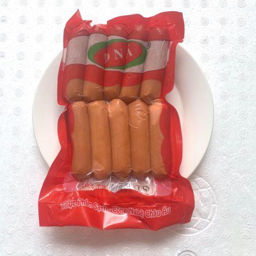 Xúc Xích Đức Đông Nam Á gói 10 cây 500gram, xúc xích xong khói.