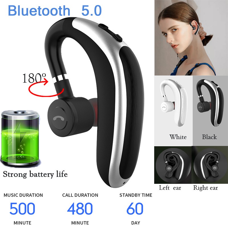 Tai Nghe Bluetooth 5.2 Có Micro K20, Tai nghe Móc tai pin trâu hỗ trợ Bluetooth 5.2 Sự Dụng Nhỏ gọn, Thích Hợp Cho Người Thường Xuyên Hoạt Động, Giao Hàng Nhanh