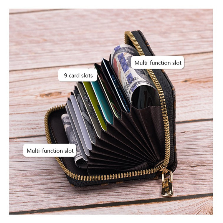 Ví da  ngắn mini cầm tay nữ nhiều ngăn da PU cao cấp, chất da mềm mịn .dùng đựng thẻ , giấy tờ xe , đựng tiền nhỏ gọn và tiện lợi phong cách nữ tính, trẻ trung , hiện đại