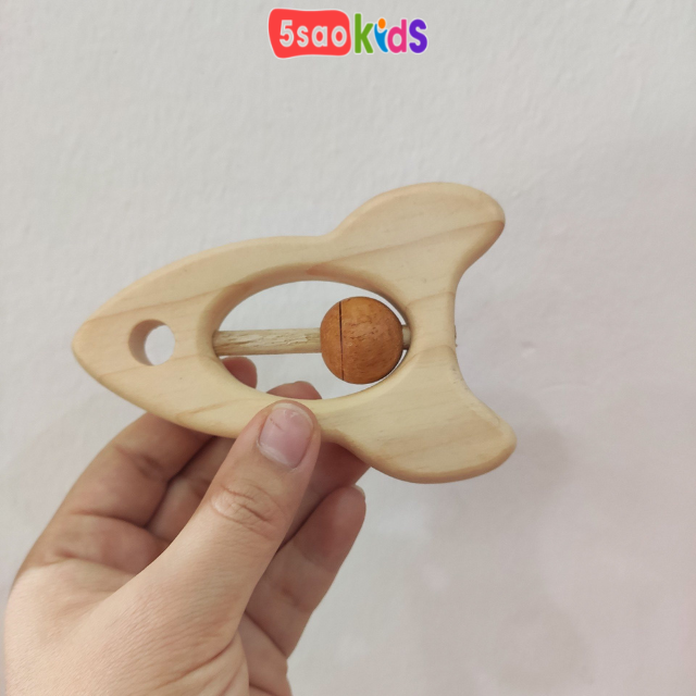 Bộ xúc xắc cầm tay bằng gỗ cho bé