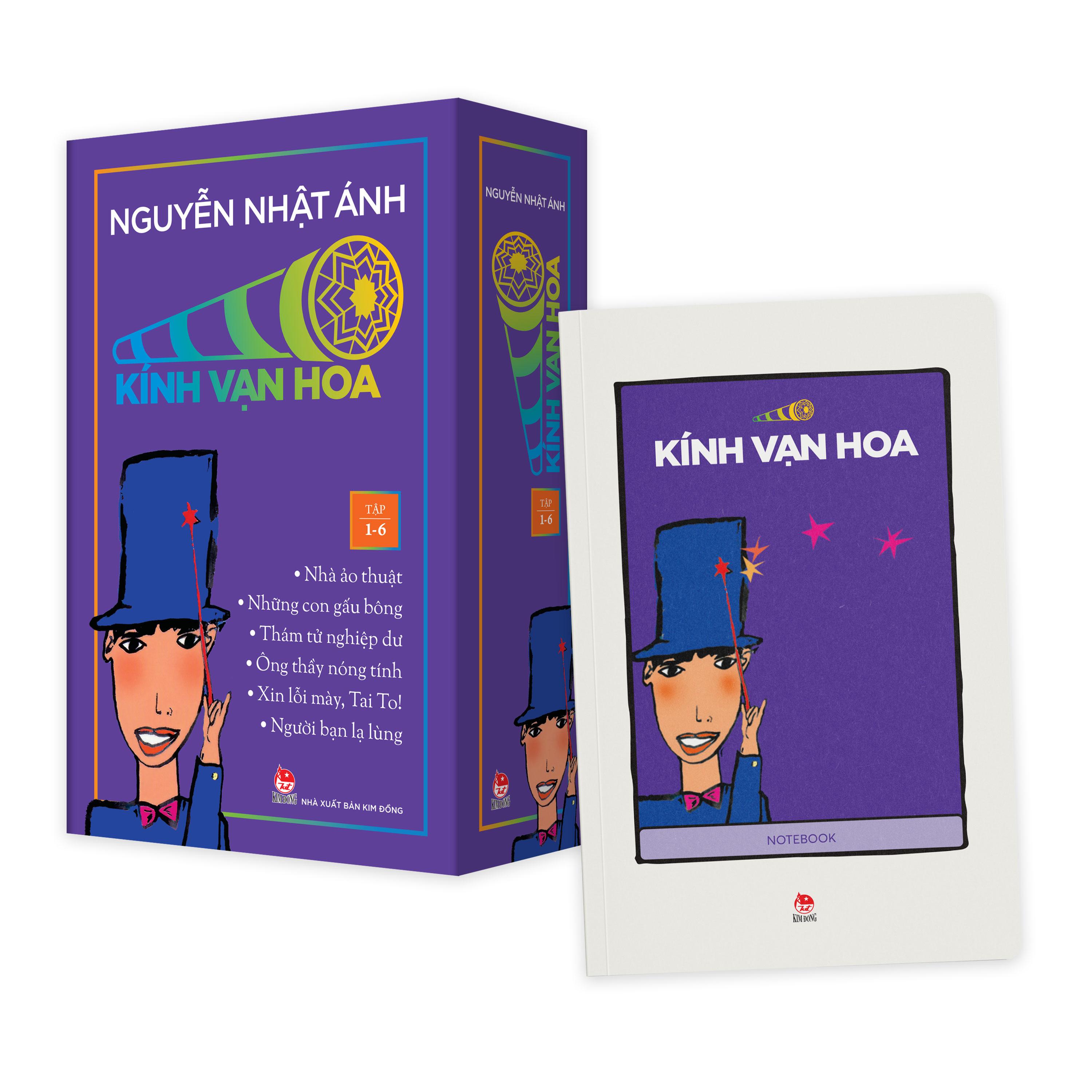 Sách - Boxset Kính Vạn Hoa - Bộ Kỉ Niệm 30 Năm: Tập 1 - 6 (Hộp 6 Tập) - Tặng Kèm Sổ Tay Kính Vạn Hoa