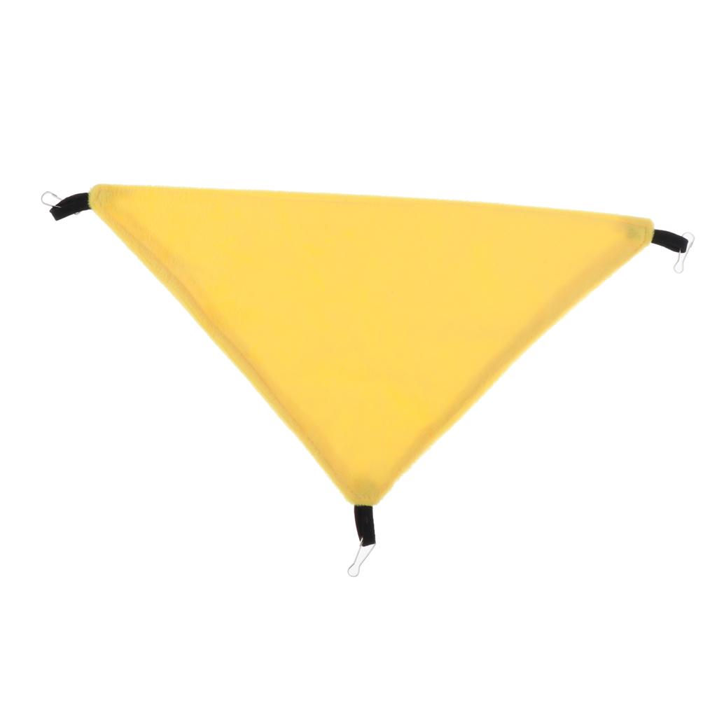 Triangular Hamster Bird Ferret Rabbit Squirrel Hammock Hanging Bed Gray