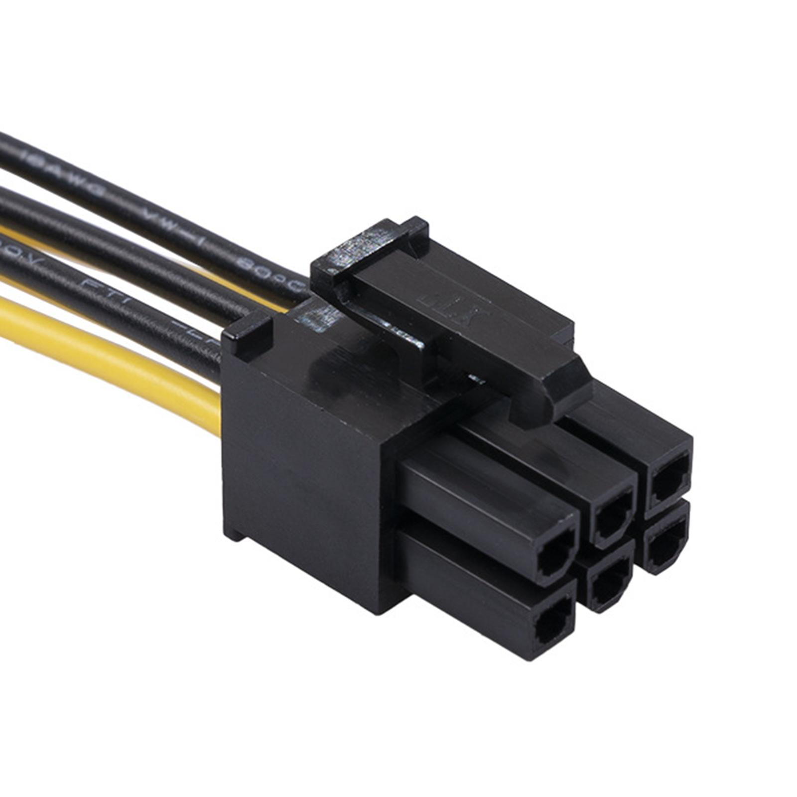-e 6 pin Female to 6+2 8 pin Female GPU Cable Adapter