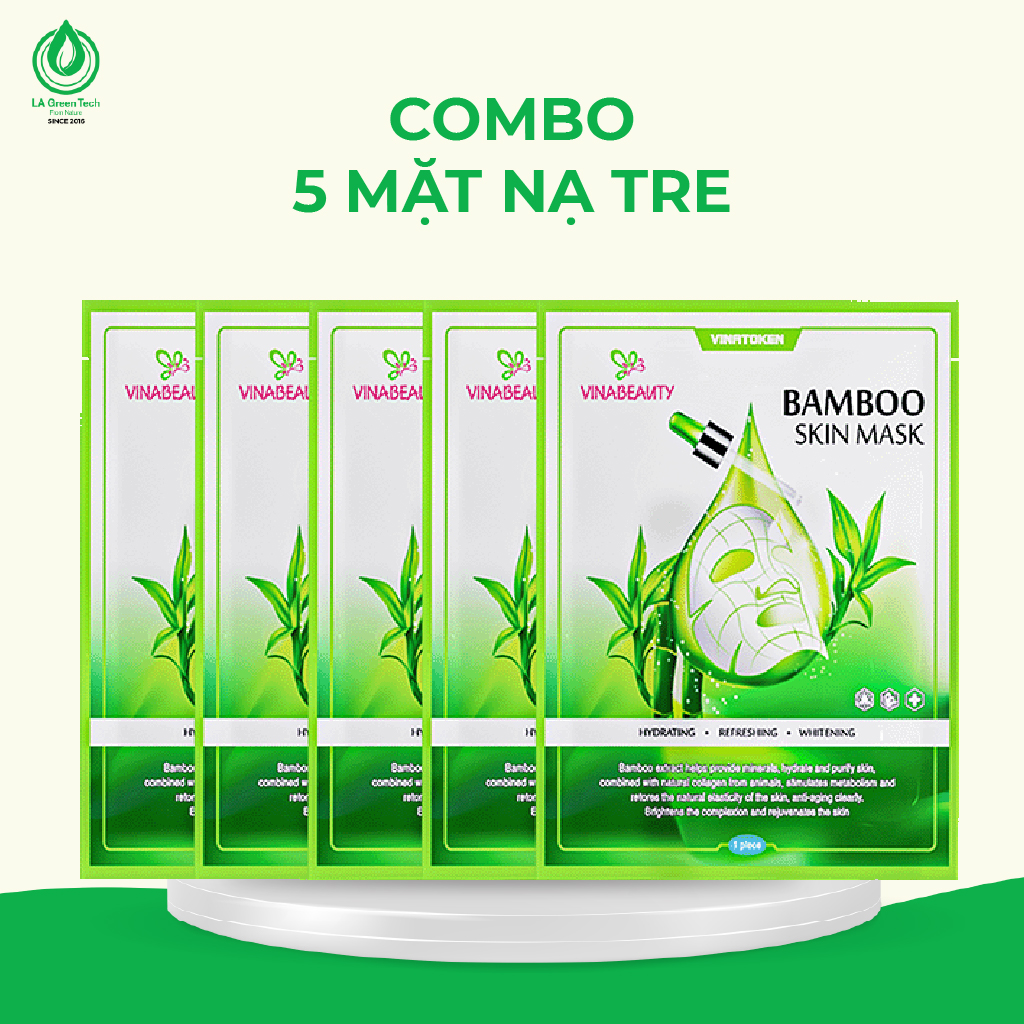 COMBO MẶT NẠ TRE NON BESKINATY HÀN QUỐC DƯỠNG ẨM, NGĂN NGỪA LÃO HÓA DA