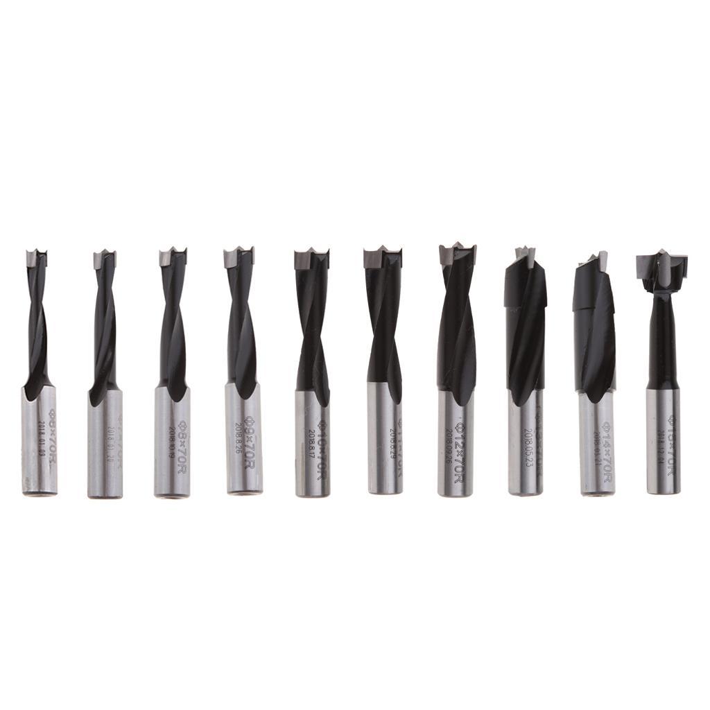 2Pcs 70mm Carbide Brad Point Boring Bits Right Hand Woodworking Drill Bits