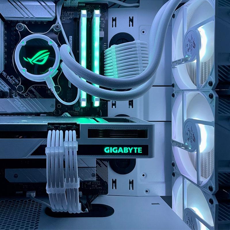 Bộ dụng cụ 5 mảnh 350mm Cáp mở rộng PSU ATX 24Pin PCI-E 6 2PIN CPU 4 4PIN CASE CASE DIY Cáp khác nhau có sẵn