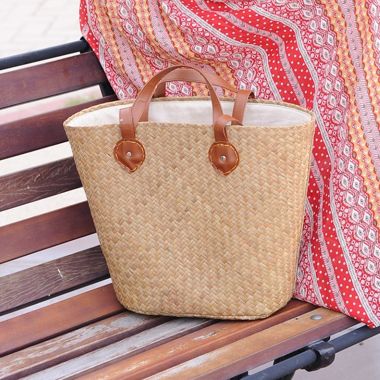 Túi xách Ovan cỏ bàng công sở 32cm x 43cm x 27cm