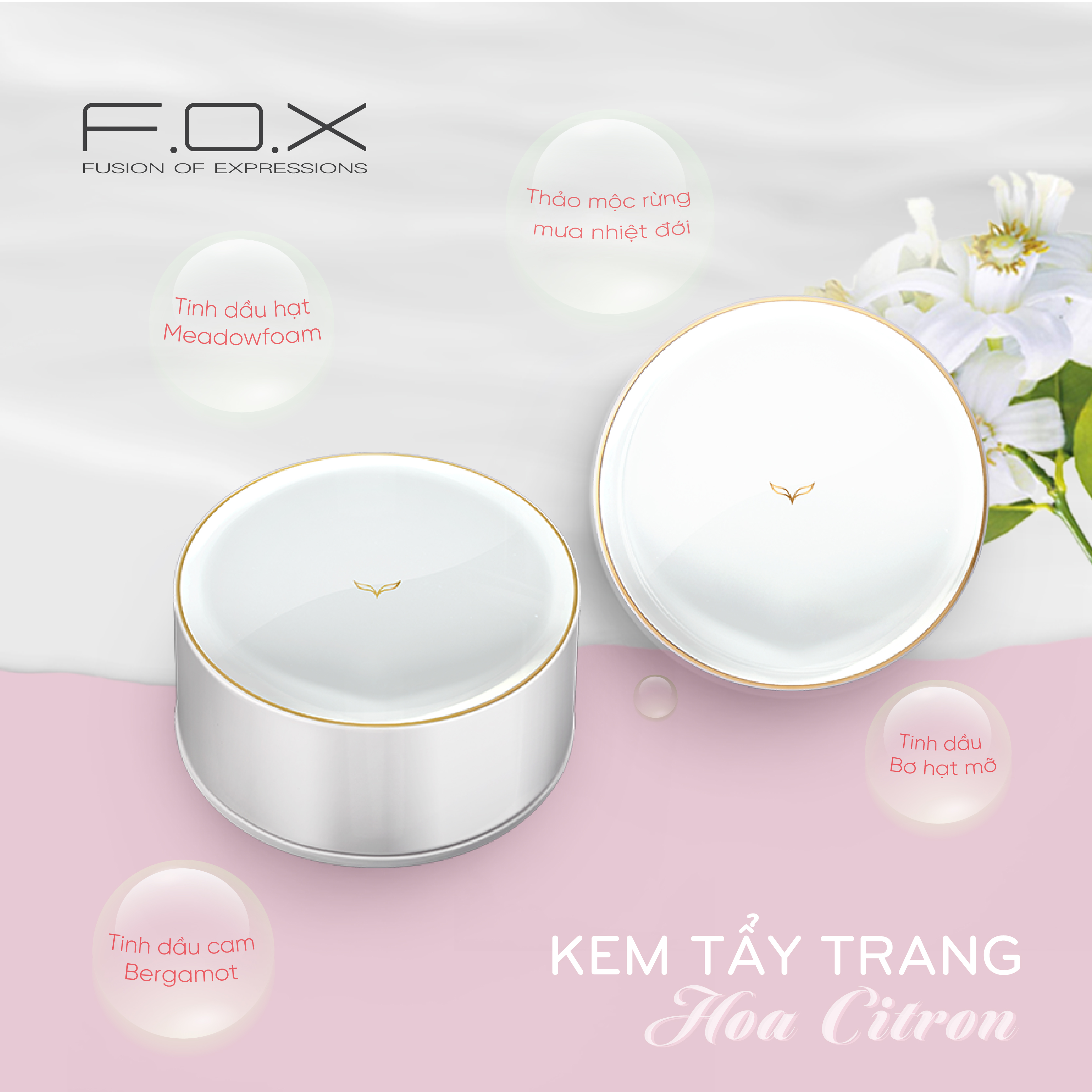 Kem Tẩy Trang Hoa Citron FOX