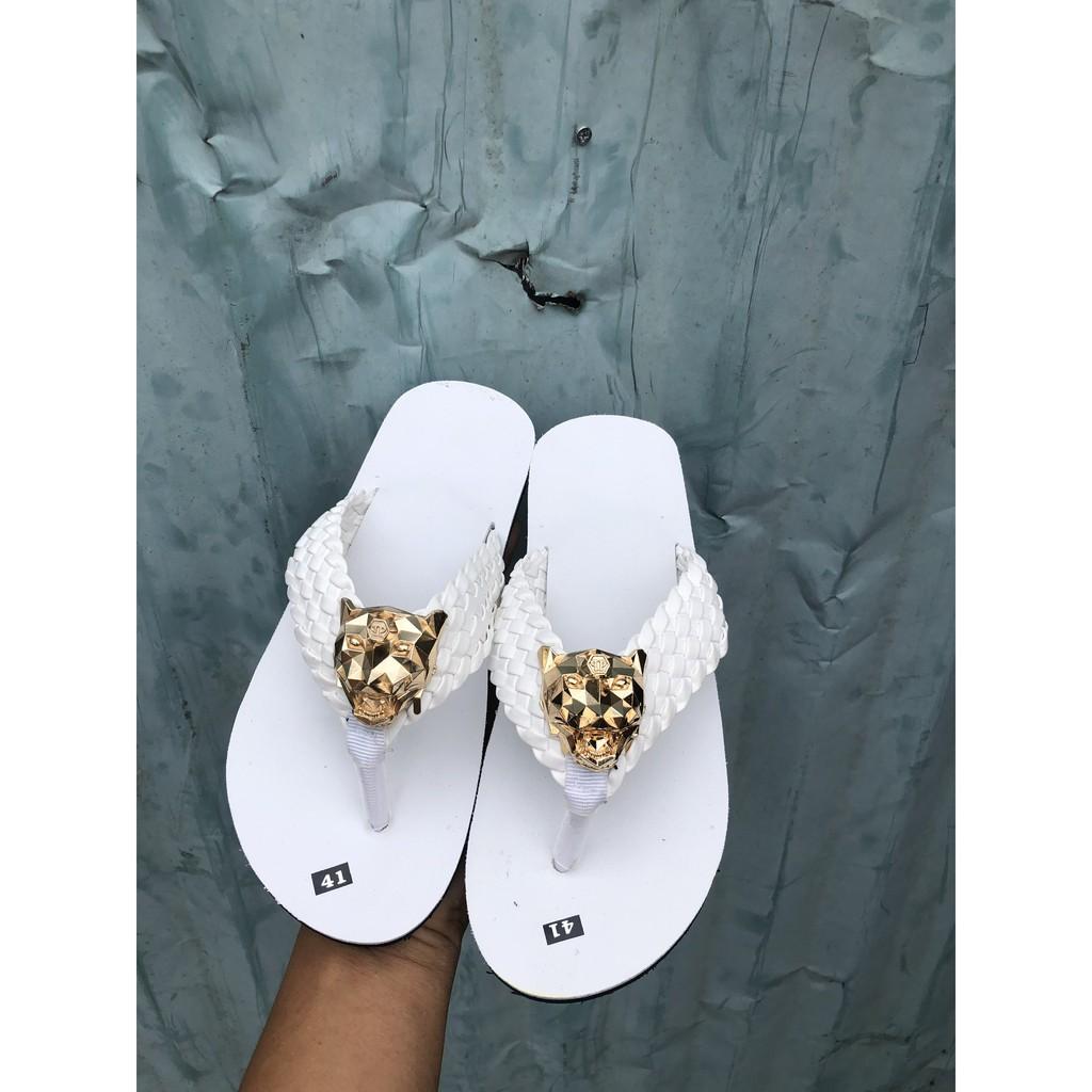 sandal đồng nai dép kẹp nam nữ quai bính trắng đế trắng size từ 35 nữ đến 43 nam