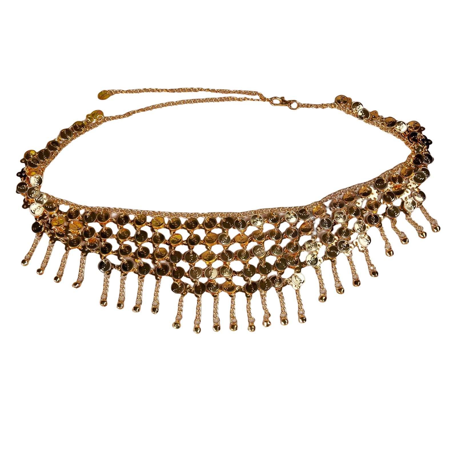 Fashion Belly dance Chain Belly Jewelry Hollow Halloween Costume Outfit
