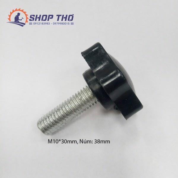 Nút vặn 6 cánh M10 thân sắt mạ nhiều kích thước