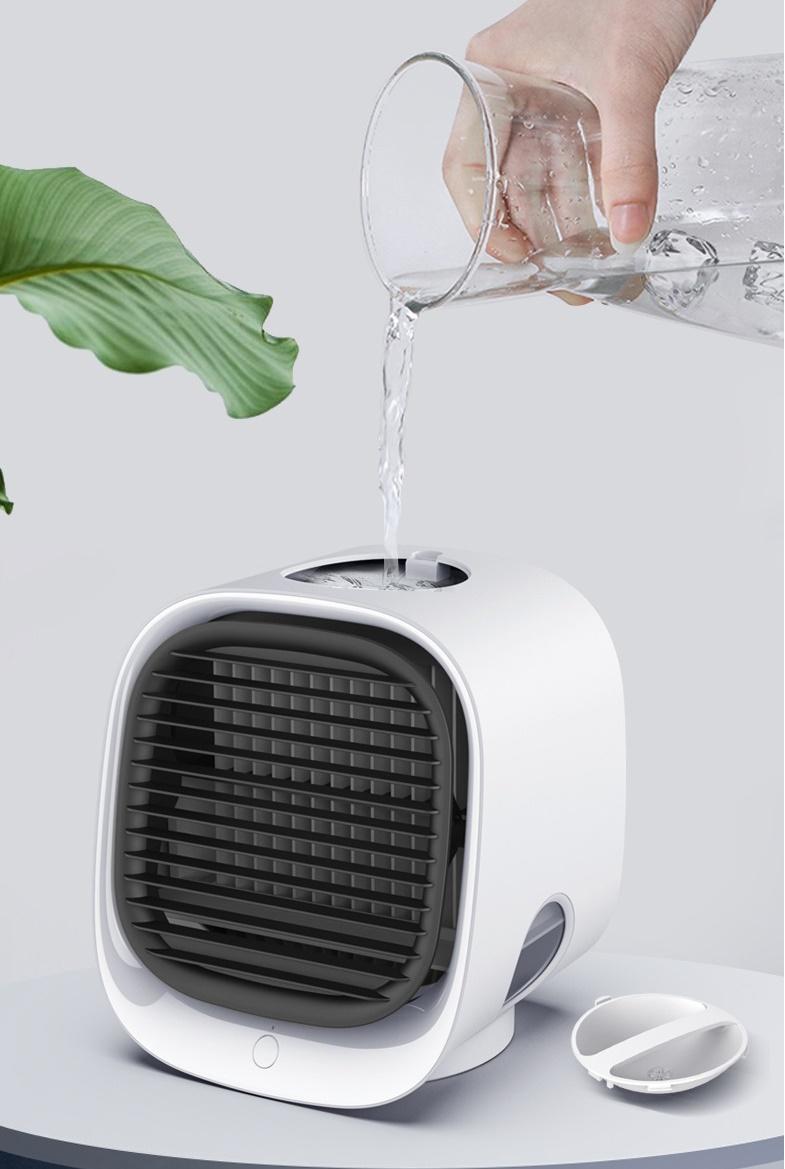 Quạt điều hòa làm mát bằng hơi nước kiêm đèn ngủ Mini Air Cooler