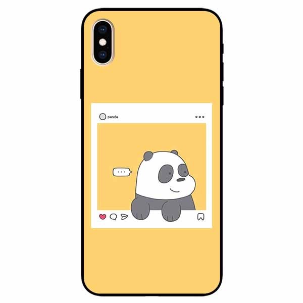Ốp lưng dành cho Iphone Xs Max mẫu Chú Gấu Khung Hình